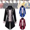 Elegant Gothic Victorian Tailcoat For Halloween Steampunk Medieval Jacket