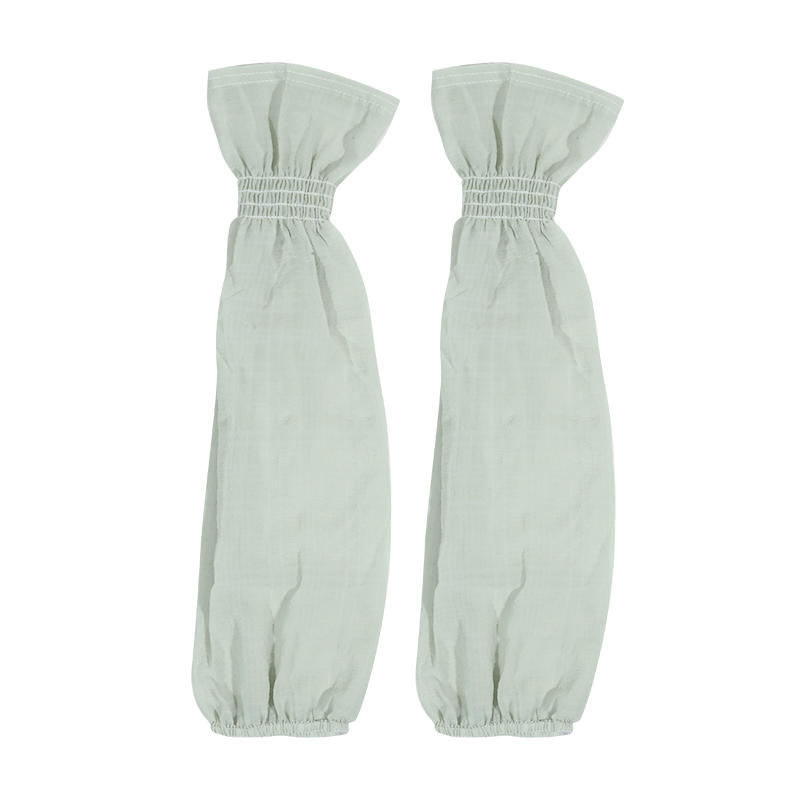 Summer Women's Ice Silk Sun Protection Arm Sleeves Elegant Pleated Bubble  Anti-UV Gloves Cooling Sleeves for Outdoor Driving Cycling