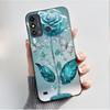 Case For ZTE Blade A53 BladeA53 Pro Casing Luxury Fashion Butterfly Flowers Black Soft TPU Silicone Protective Cover Phone Shell