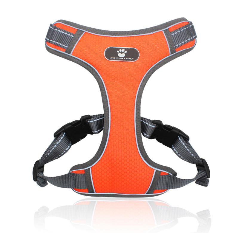 ASTRO orange training harness for walking dogs, size