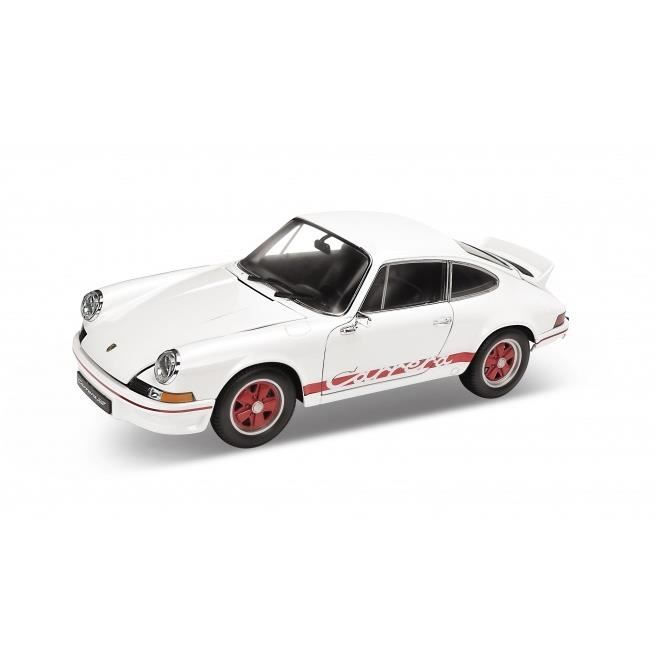 Miniatures montées - porsche 911 carrera rs blanc 1973 1/18 welly