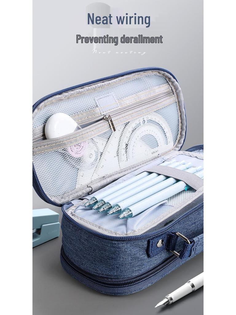 5-слойный пенал-сумка большой вместимости для студентов - Простой, многофункциональный пенал