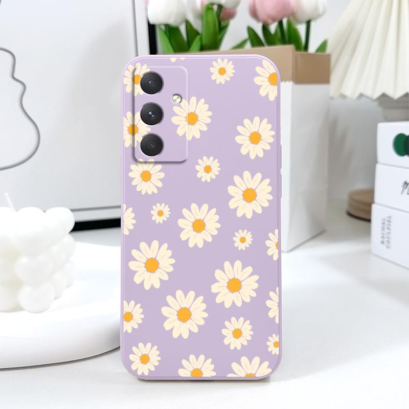 Чехол-гармошка «Ромашка» для Samsung A55 A35 A25 A15 A56 A36 A26 A17 A16 A07 A06 A05 A05S A54 A34 A24 A14 A04 A04S A04E 4G 5G
