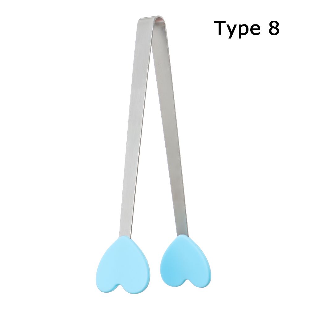 Kitchen Accessories Non-slip Handles BBQ Mini Creative Silicone Snack Food Tong