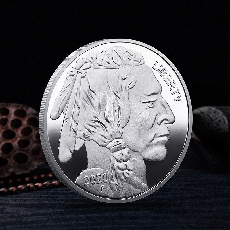 Indian 2019-2025 Multi-Year Commemorative Coins American Buffalo Gold-Plated Coins Commemorative Medal Coins