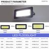LED Flood Light 50W 100W 200W AC 220V IP66 Waterproof Lamp Garden Outdoor Lighting Projector Landscape Spotlight Wall FloodLight