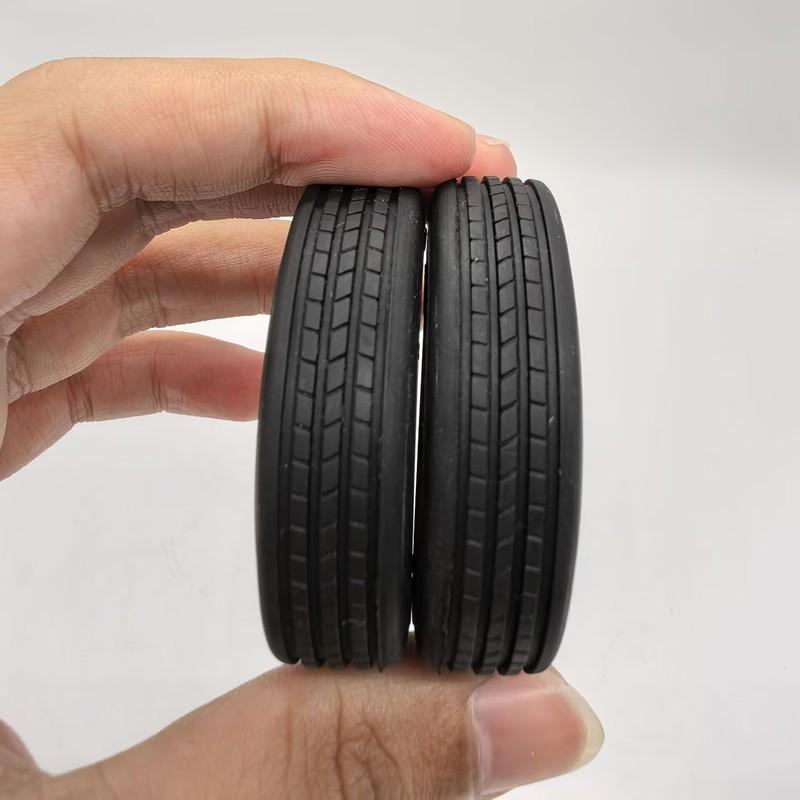 LESU 52Mm Wheel Tires For 1/14 RC A0020 Hydraulic Trailer Truck DIY Model For Tamiya Outdoor Toys TH16958 Truck DIY Parts Toys