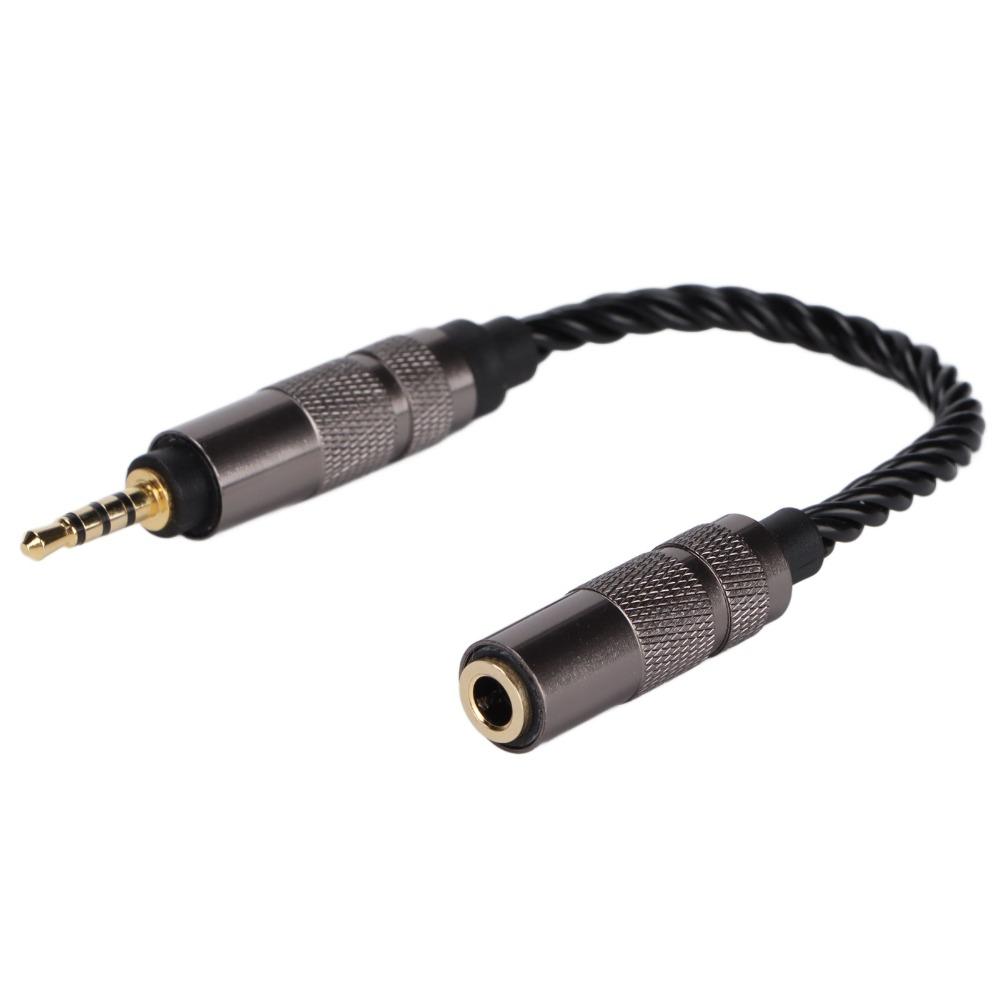 High Stereo Audio 2.5mm Balanced Male To 3.5mm Stereo Female Sound Enhancement