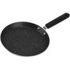 Tissting Crepe Pan 6in Aluminum Alloy Non Stick Pancake Dosa Griddle with Plastic Handle, Round Flat Skillet for Induction Stove Gas Cooker