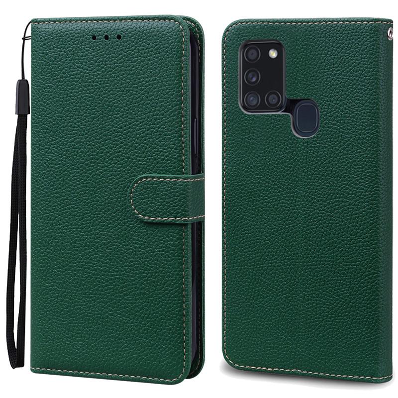 Чехол A21S для Samsung Galaxy A21S Чехол-кошелек из кожи с откидной крышкой для Samsung A21S Чехол A 21s A217F Мягкая силиконовая накладка Fundas