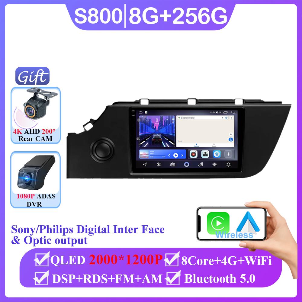 Android 14 Для Kia Rio 4 IV FB 2016 2017 - 2021 Стерео 4G GPS Навигация Мультимедийный Экран Автомагнитола Головное Устройство Carplay 2 Din DVD