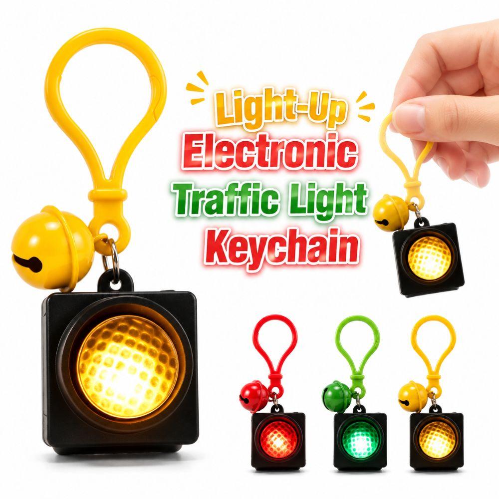 Funny Traffic Light Backpack Charm Simulation Car Keychain Charm For Adults Kids