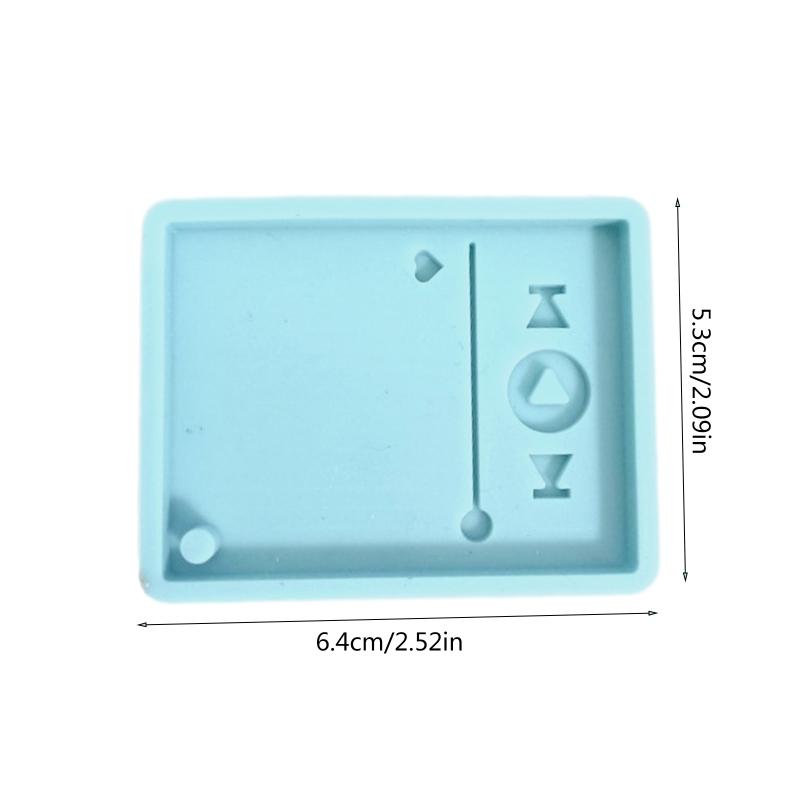 Glossy Resin Player Mold Epoxy Craft Keychain UV Resin Mold Music Player Silicone Mould Crafts Mold