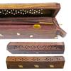 Ebony Craft Ash Catcher Insense Burner Wood Incense Holder Incense Box Hollow Carving Censer