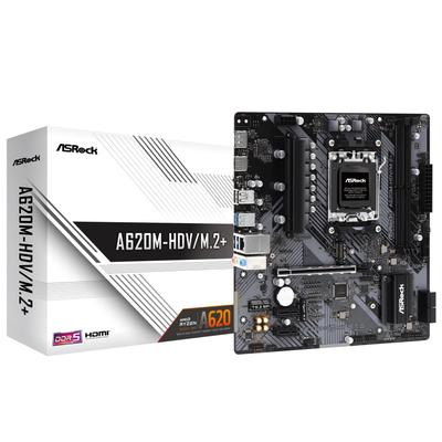 Материнская плата ASRock, совместимая с процессором AMD Ryzen серии 7000 Материнская плата A620 Micro ATX Авторизованный дистрибьютор A620M-HDV/M.2+ (Сокет AM5) [Одомашненный