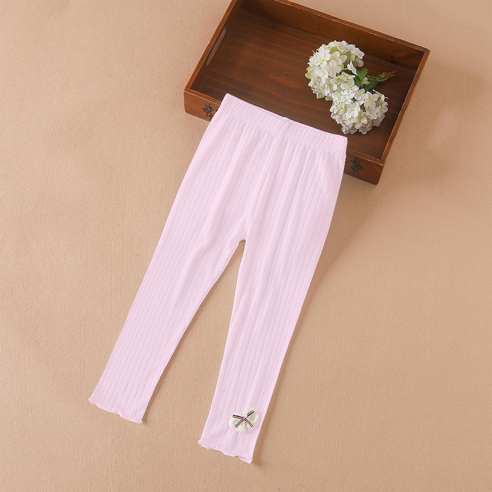 Леггинсы для девочек, детская одежда 2024 года, повседневная одежда в корейском стиле, однотонные детские колготки, брюки