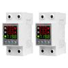 220V 40/63A Adjustable Over Under Voltage Protective Device Din Rail Adjust Voltage Relay Current Protection Limit Voltmeter