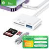 Biaz Mobile Phone USB Card Reader: TF Memory & Camera Card with Lightning Interface
