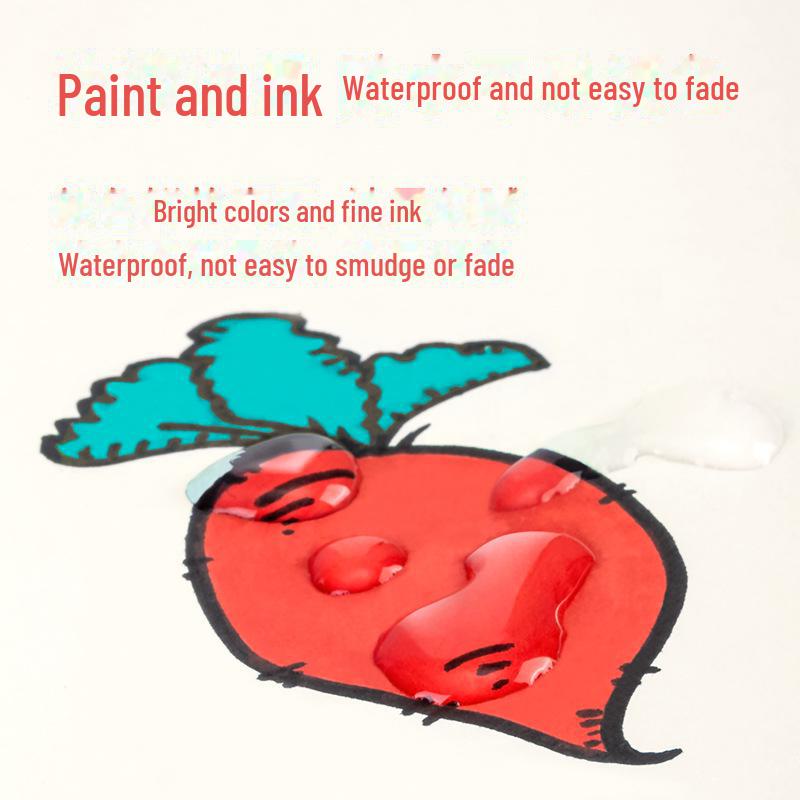 "Deli Белый Водостойкий и Маслостойкий Маркер для Покраски Шин - Невыцветающий Масляный Граффити-Маркер"