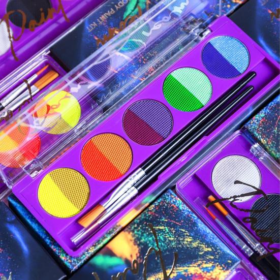 Makeup Palette Water-Soluble Versatile Creative Body Paint for Festivals Stages Opera