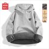 Men's Fleece-Lined Hooded Half-Zip Pullover Sweatshirt