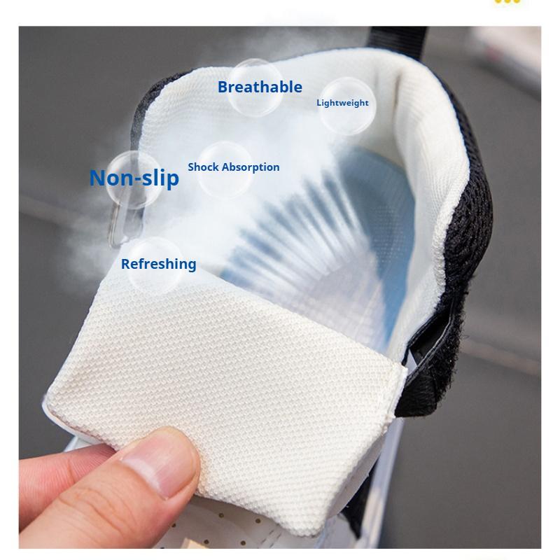 Высокие осенние новые нескользящие повседневные спортивные туфли на мягкой подошве для мальчиков и девочек