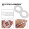 1/5Pcs Waterproof Gasket Water Stop Seal Ring Silicon Rubber Diaphragm Flush Valve Seal  For Geberit