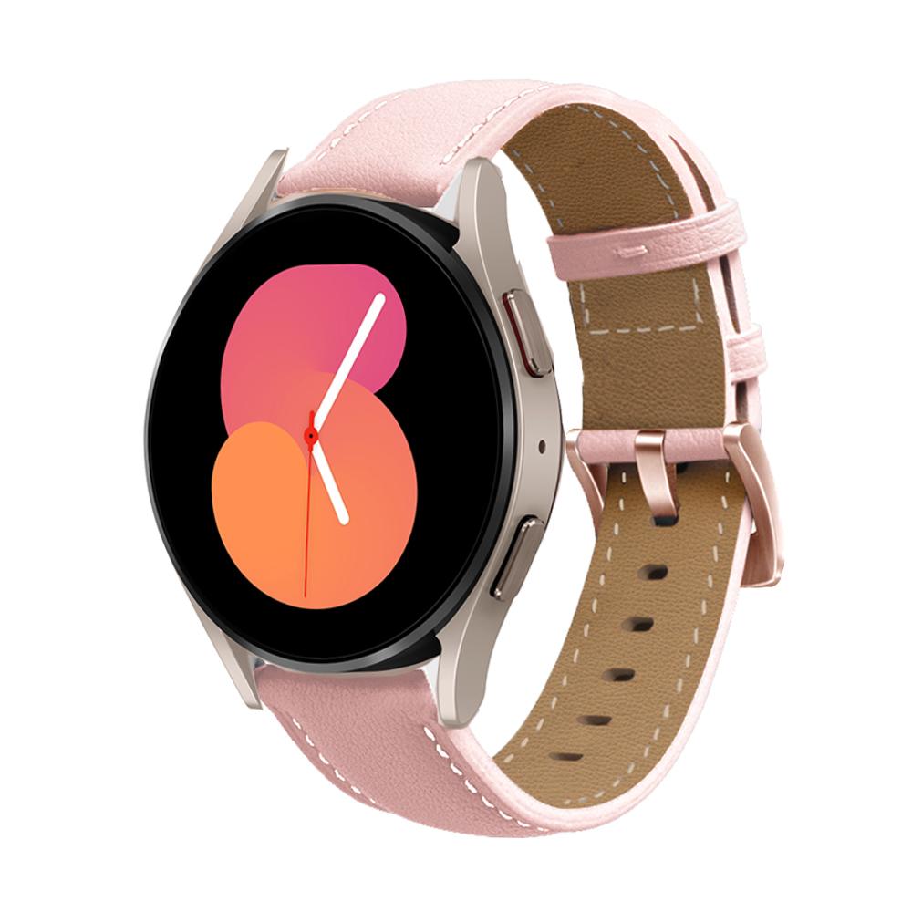 20-мм Ремешок для Samsung Galaxy Watch 6/5/4 44 40мм Galaxy4 Classic 46 42мм Кожаный Ремешок Watch5 Pro 45мм Браслет Correa