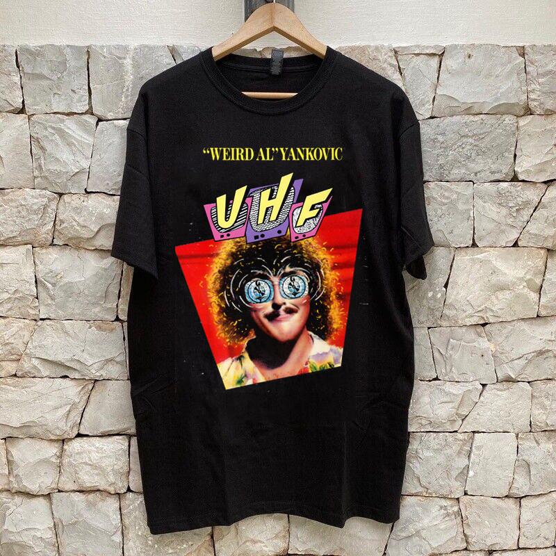 Weird Al Yankovic UHF Black Cotton T Shirt Full Size S-5XL