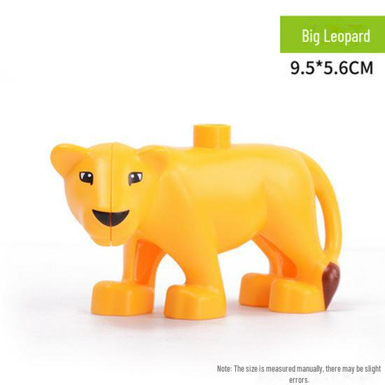 Совместимые с Lego Большие Аксессуары для Животных Строительные Блоки для Детских Симуляций Прерии, Океана, Джунглей, Возраст 3+