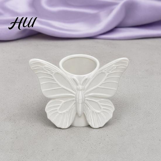 Durable Pen Cup 3D Printed Butterfly Holder, Embossed Desk Organizer for Pencils Study Table Holder Makeup Brushes, Large Capacity Storage Box