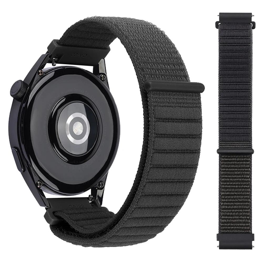 22 мм 20 мм Нейлоновый спортивный ремешок-петля Для Amazfit Bip 6 5 UNITY Дышащий ремешок Для Amazfit BALANCE 2/Active 2/GTS/GTR Мягкий браслет