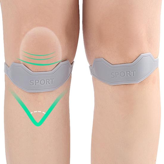2 Pcs Silicone Patella Band Patellar Tendon Stabilizer Knee Brace for Knee Pain And Tendonitis Knee Support Strap