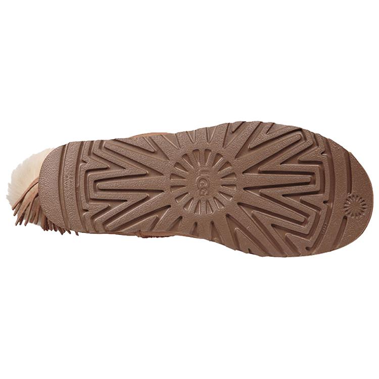 UGG Классический ботинок с блестящим шармом 'Каштан' Женский 1095717-CHE