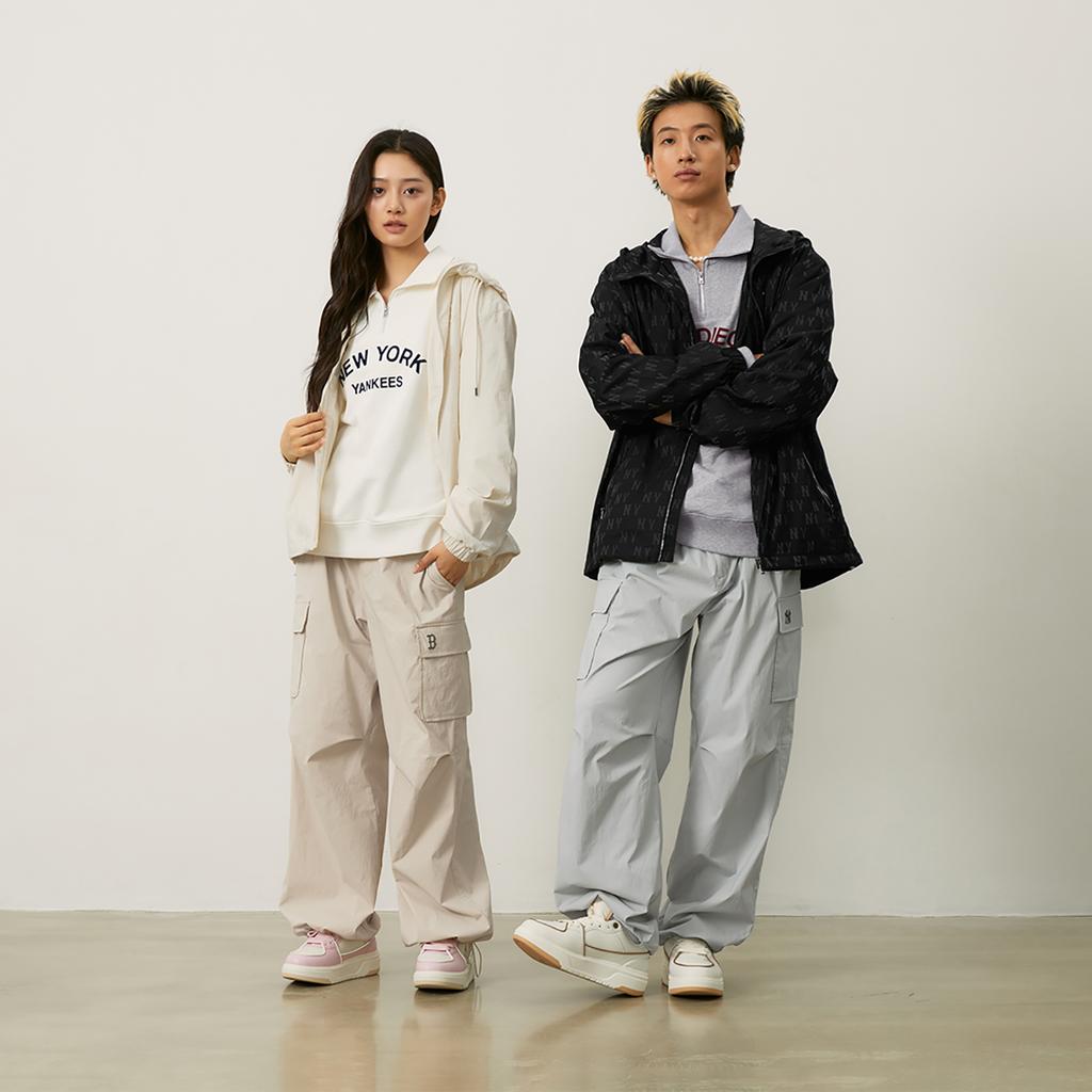 New MLB MONOGRAM Series New York Yankees Team 24FW Jacket Unisex Black 3AWJM0444-50BKS