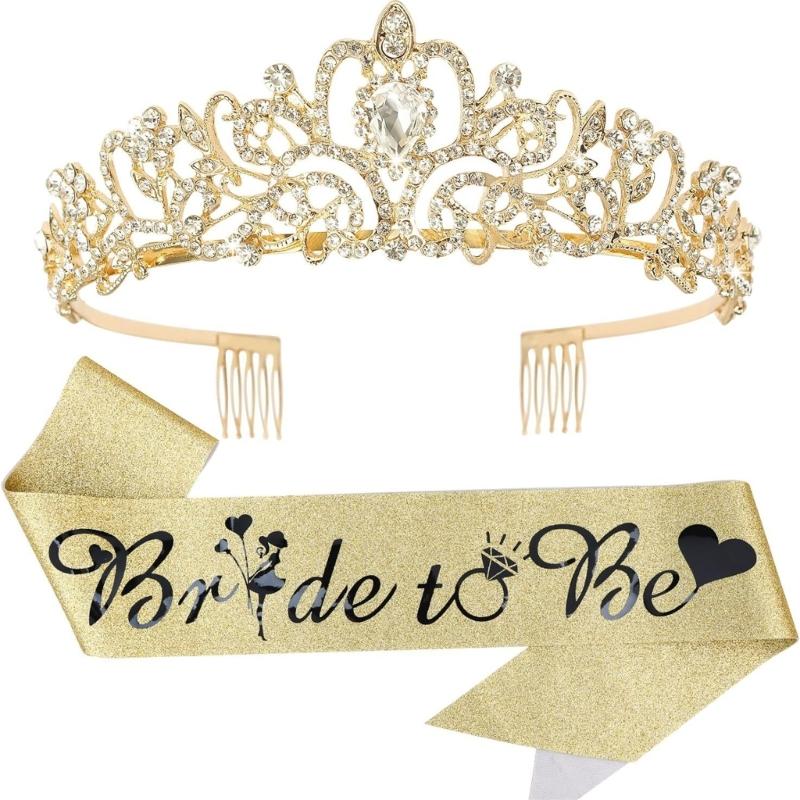 Девичник Невеста Будущая Повязка на голову Корона Пояс Аксессуар для Невесты Девичник Украшения для Девичник Подарок