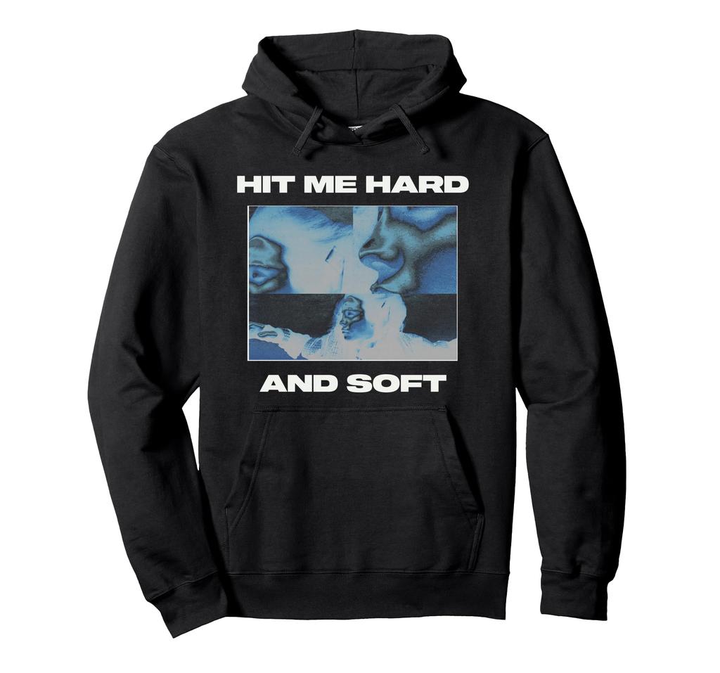 Официальная черная худи Billie Eilish HIT ME HARD AND SOFT с инвертированным дизайном