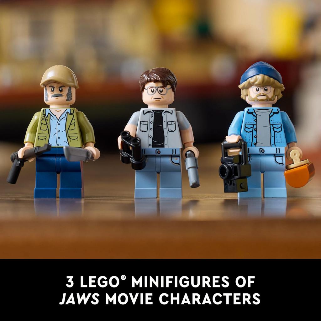 LEGO IDEAS Jaws 21350 LEGO IDEAS Jaws Assembly Set Toy Block Birthday Christmas Present Present Gift Shark Boys Girls Adults
