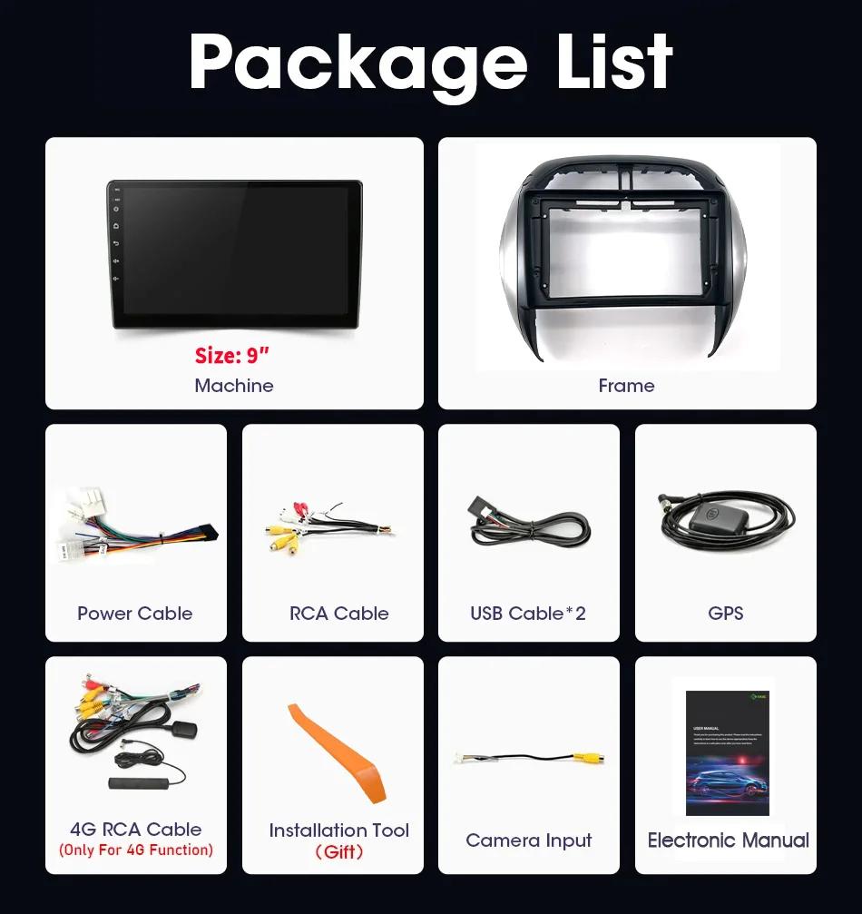 Android 13 беспроводной Carplay для TOYOTA RAV4 2003-2005 аудио стерео автомобильный радиоприемник мультимедийный плеер 4G GPS навигация 2 Din экран