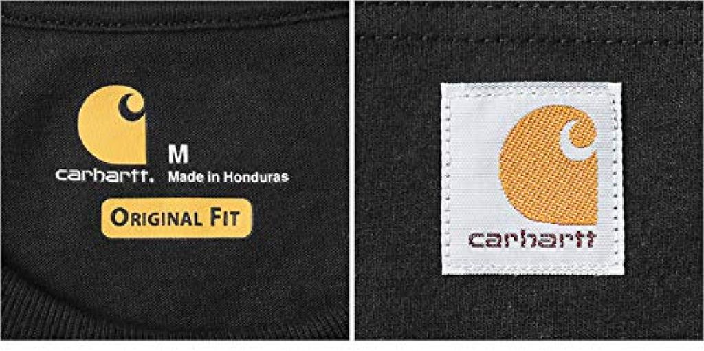 Мужская футболка Carhartt с коротким рукавом и карманом, размер, черный, CTK87,