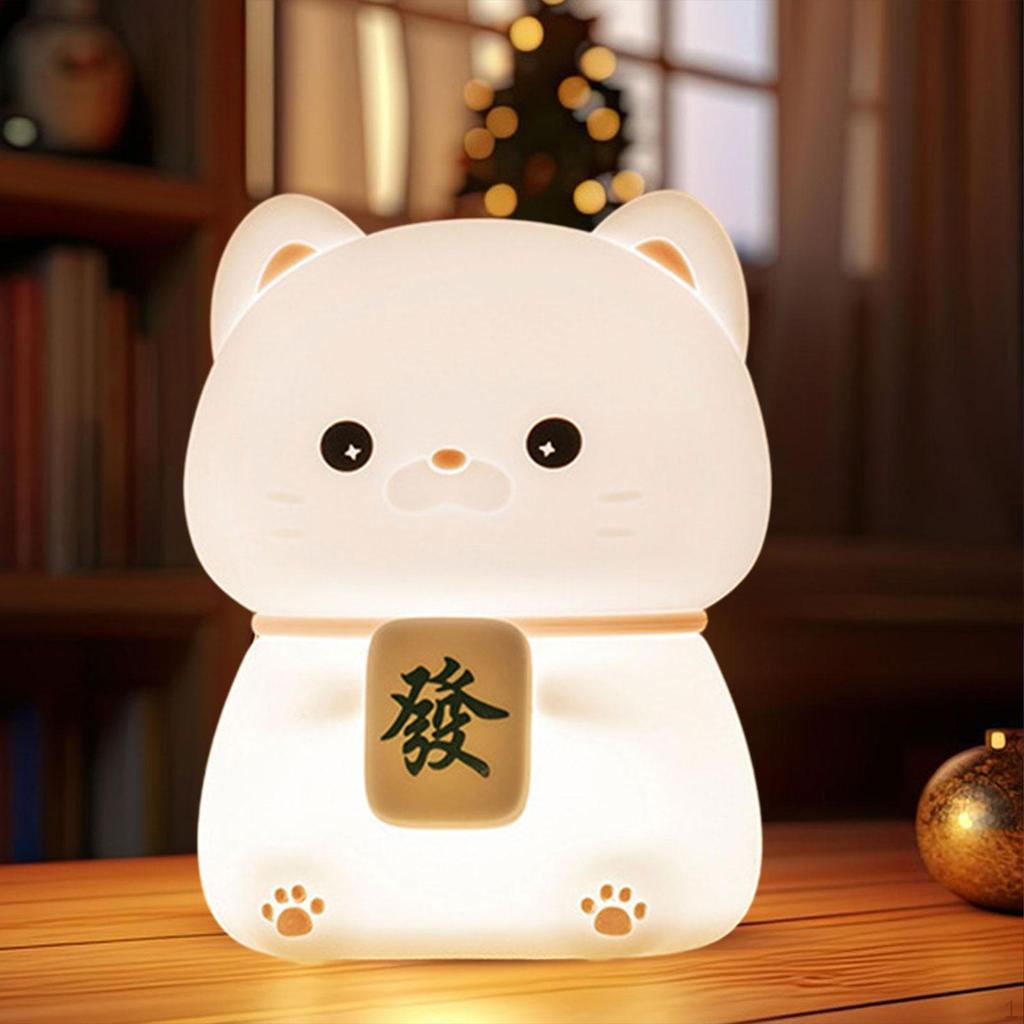 Adorable Cat Night Light for Kids - Charming Bedside Lamp Children's Bedroom