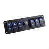 Rocker Switch Panel Voltages Display High Performance Multifunctional 12V On Off Aluminum for