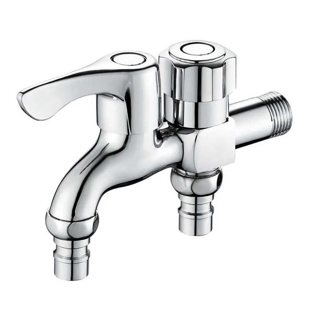 Двухпоточный смеситель для бассейна для швабры Один вход на два выхода Смеситель для стиральной машины Двухпоточный кран Кран с двумя выходами для воды