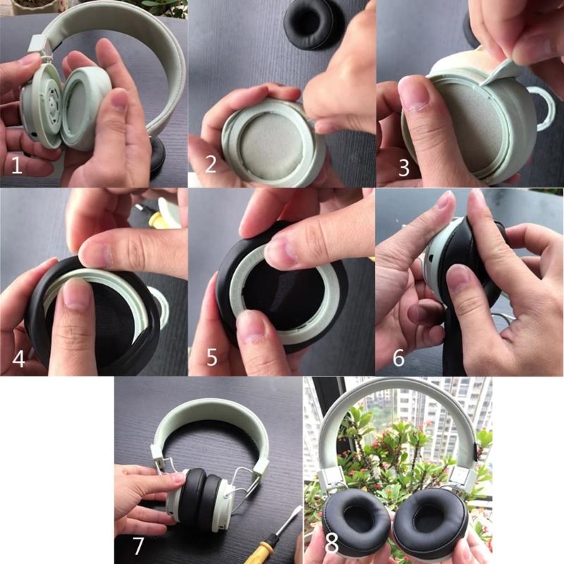 90mm Memory Foam Headphones Replacement Earbud Ear Pads Sponges Cover Headsets Earphone Cushions Ear Tip