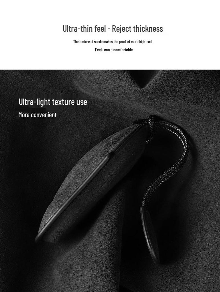 Suede Key Cover with Buckle for Porsche Macan 4, Fits 25 Models, Pure Electric & Jincheng Edition