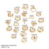 iF ME 22Pcs/set Retro Crystal Moon Eye Cross Ring Set Snake Gold Artificial Pearls Rings for Women Jewelry Accessories