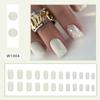 Short Round Fake Nails French Nail Tips Fashion False Nails  for DIY