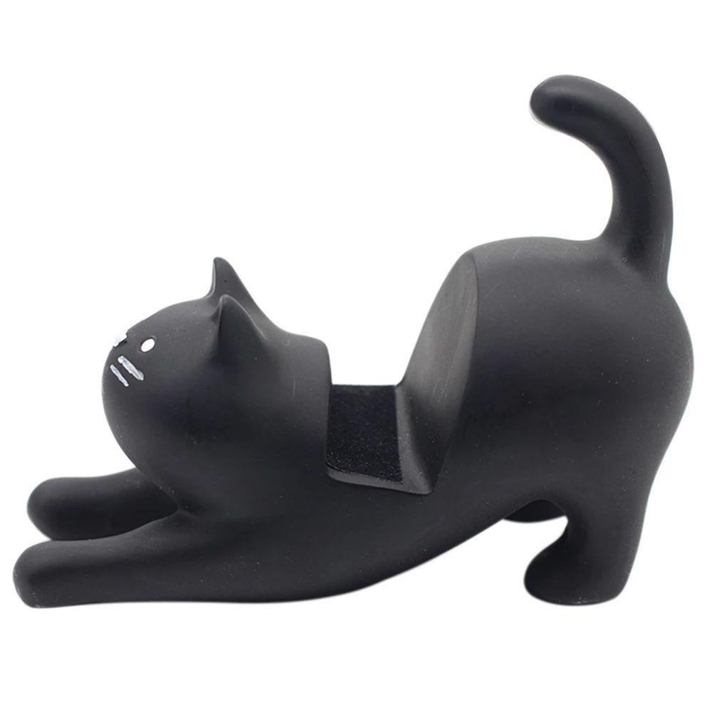 Desktop Stand Mobile Phone Lazy Bracket Lazy Cat Mini Phone Holder Resin Phone Bracket Cat Shape