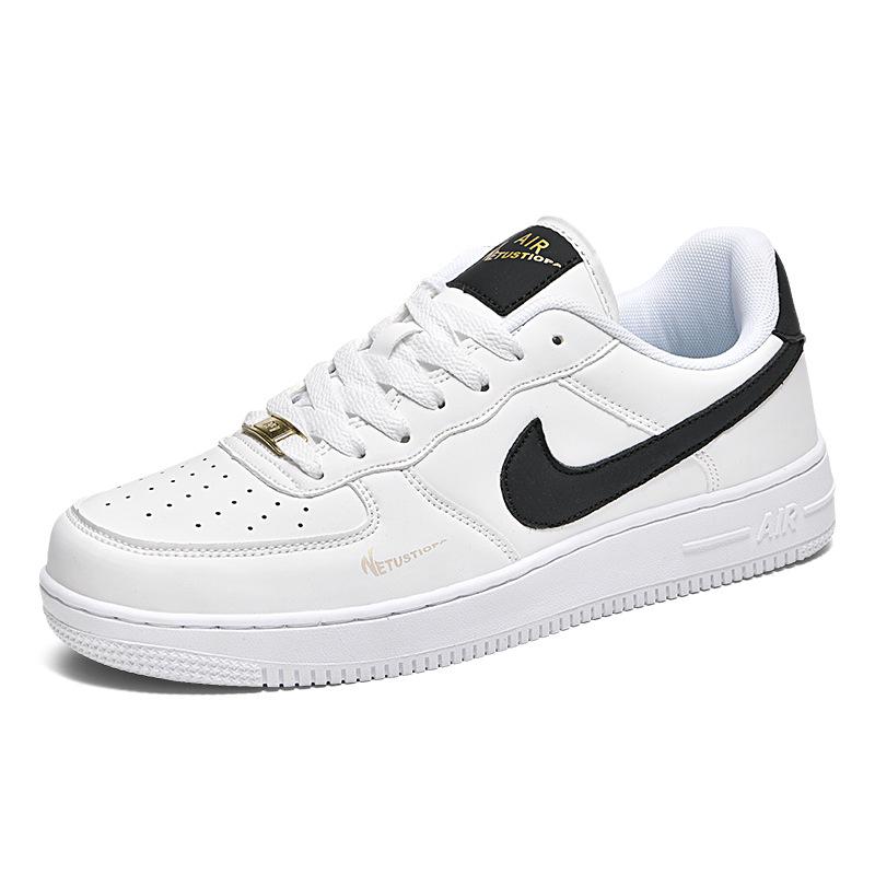 Putian AJ Air Force 1 Низкие Белые/Черные/Золотые Универсальные Повседневные Кроссовки для Мужчин и Женщин