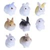 Miniature Rabbit Garden Ornaments - Cute, Realistic Resin Decoration for Creative Landscaping